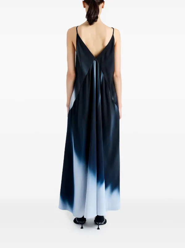 Proenza Schouler Torres Gradient-effect Maxi Dress - Blue
