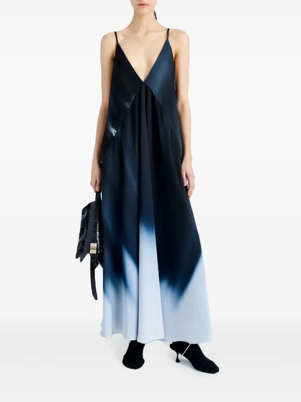Proenza Schouler Torres グラデーション マキシドレス | ブルー 