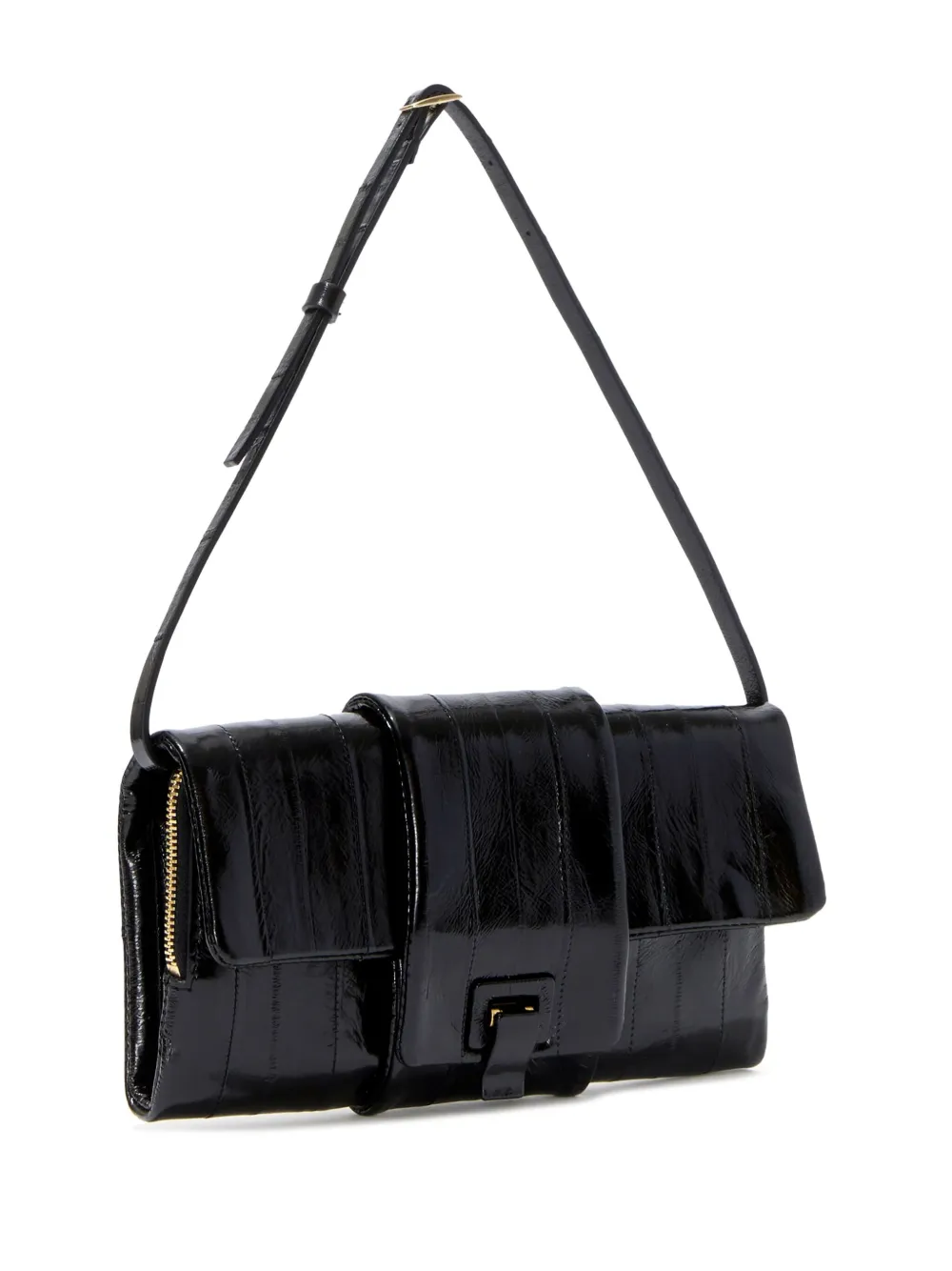 Proenza Schouler Flip schoudertas met slot Zwart