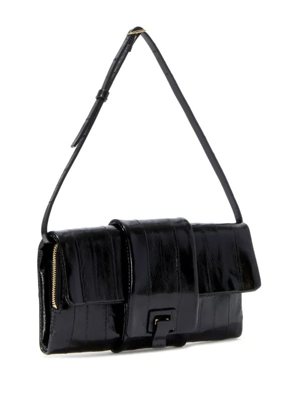 Proenza Schouler Flip Leather Shoulder Bag Black FARFETCH IL