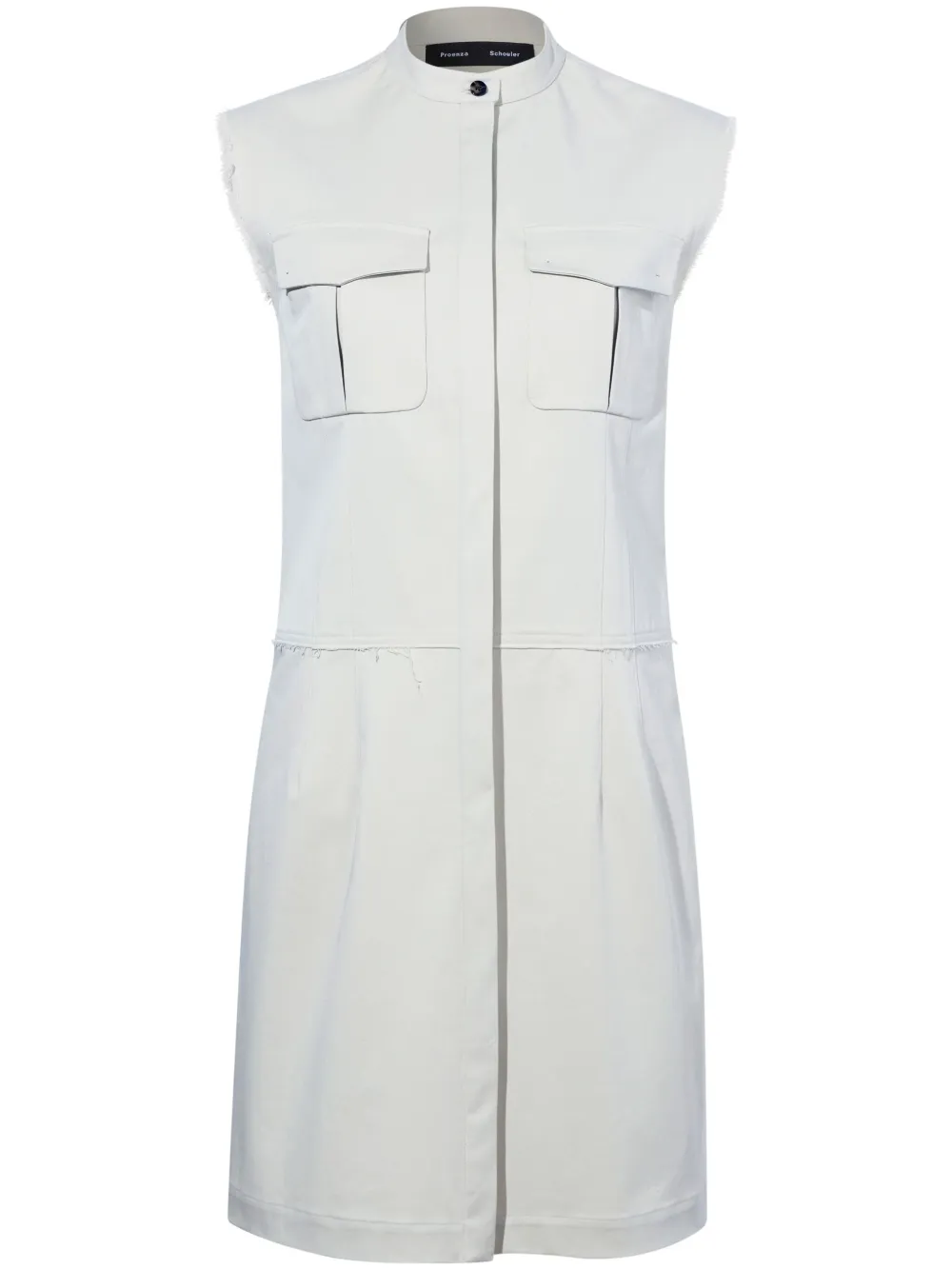 Proenza Schouler Erica band-collar cotton dress Women