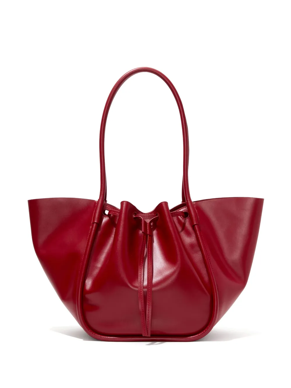 Shop Proenza Schouler Large Ruched Tote Bag In Red