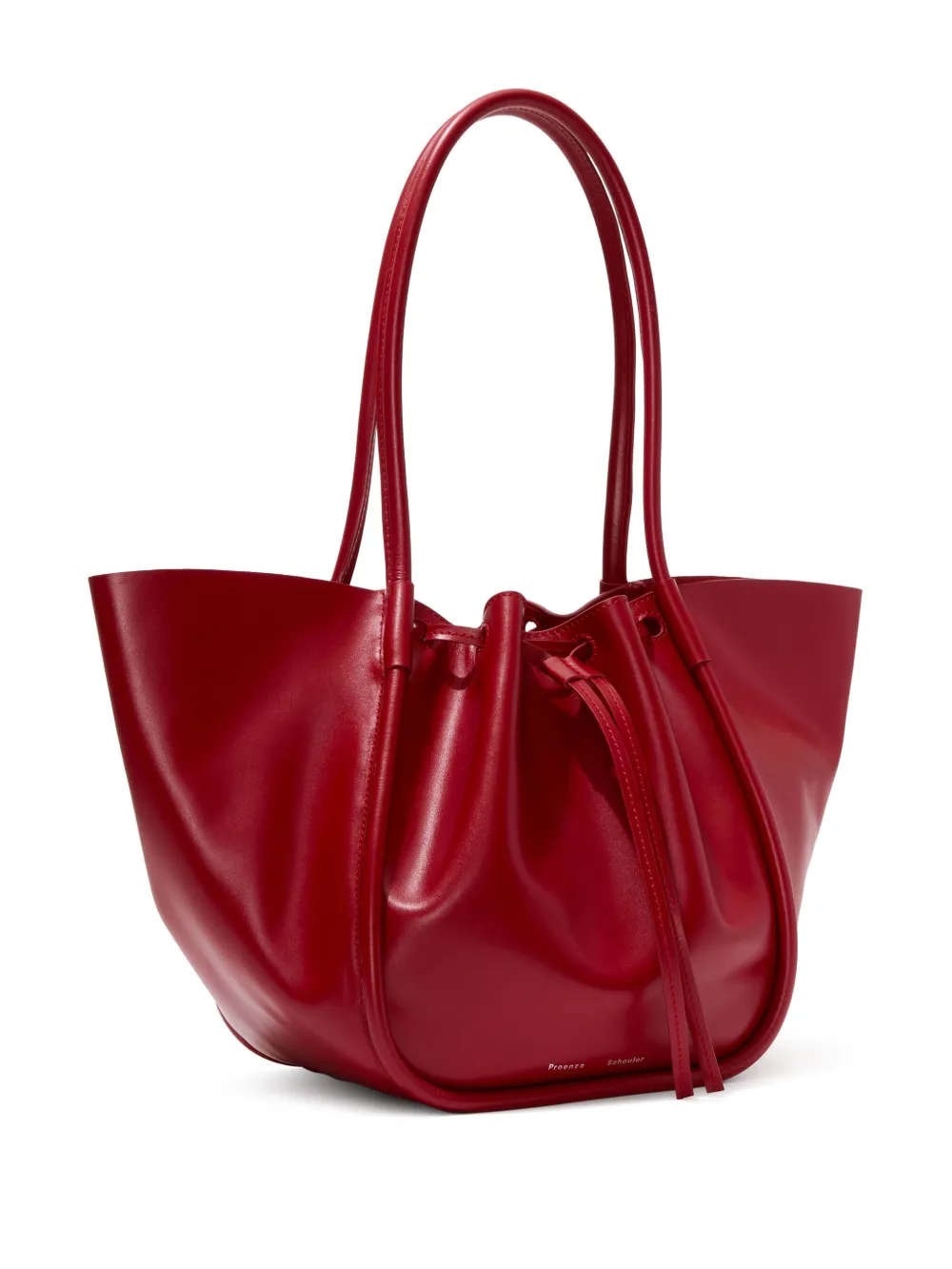 Proenza Schouler Grote shopper met ruches Rood