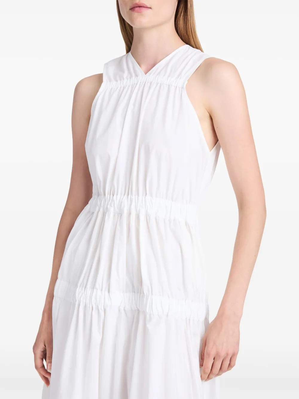 Proenza Schouler White Label Jurk met ruchedetail Wit