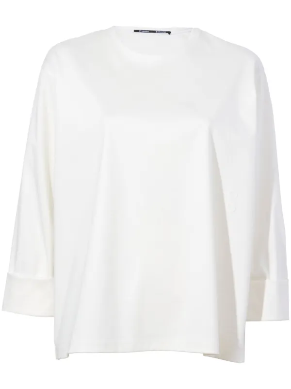 Proenza Schouler Olson Tシャツ Proenza Schouler Olson T-Shirt in Eco Cotton Jersey - Black