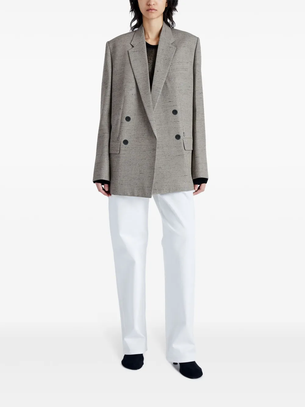 Proenza Schouler Blazer met mélange-effect - Grijs