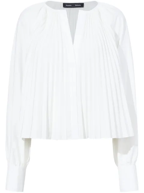 Proenza Schouler Monica pleat-detailing blouse 