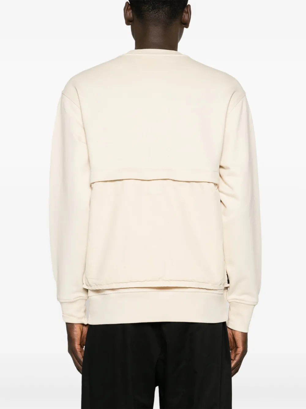 C.P. Company Sweater met afneembare vlakken en lensdetail Beige