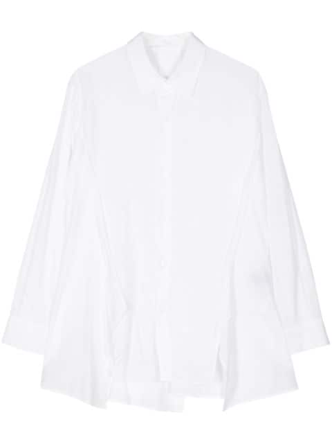 Yohji Yamamoto draped long-sleeve shirt