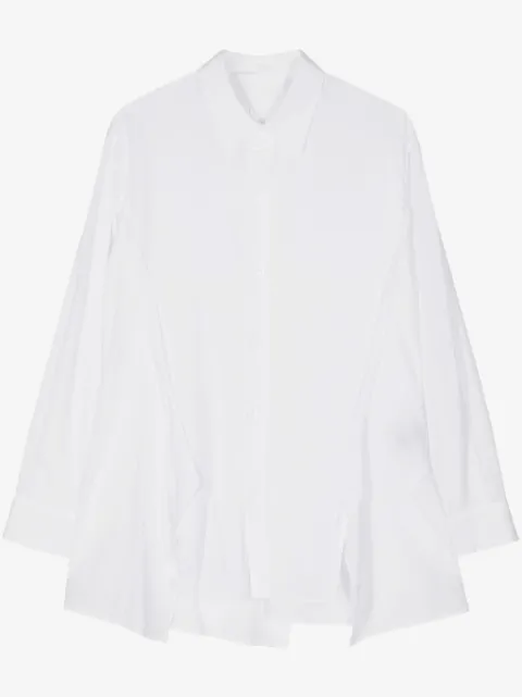 Yohji Yamamoto draped long-sleeve shirt