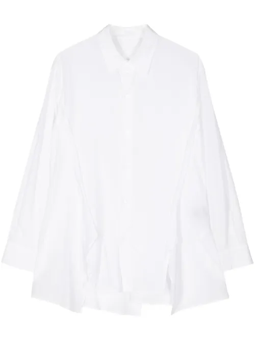 Chemise drapée à manches longues - Yohji Yamamoto - Modalova