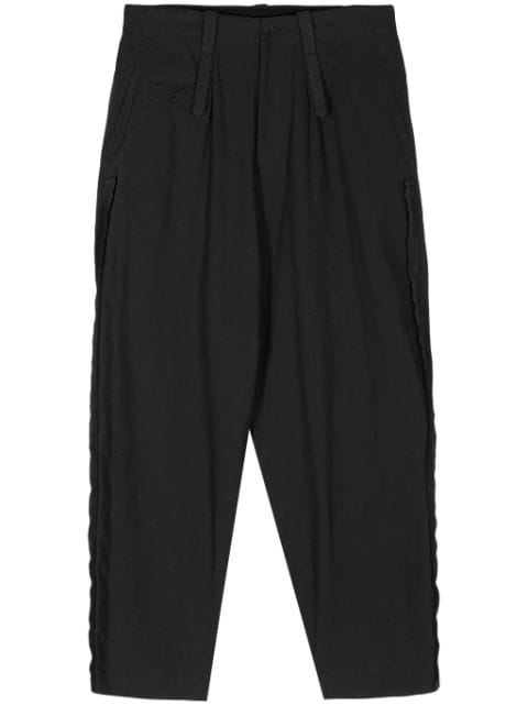 Y's cotton-blend tapered trousers