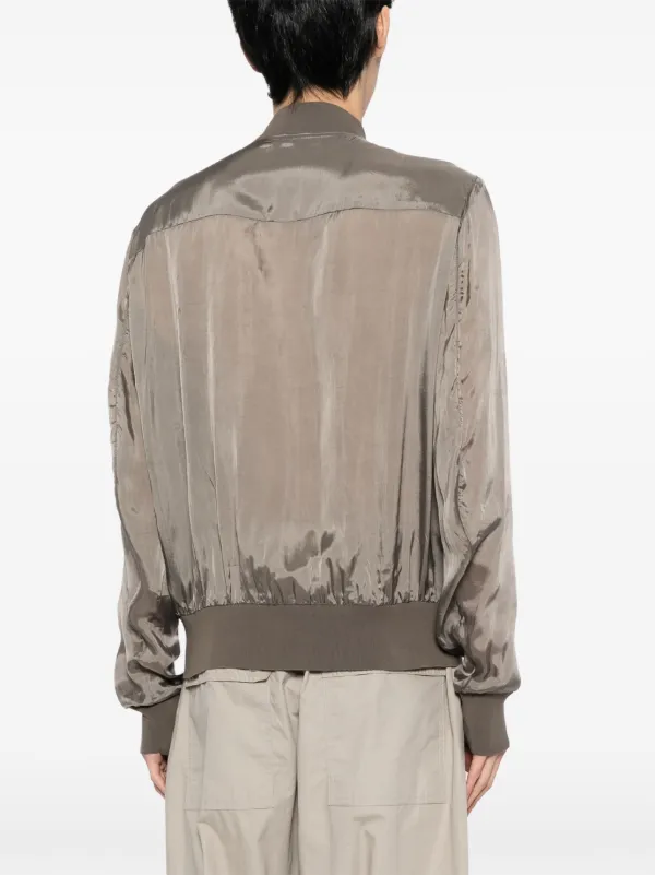 Rick Owens Classic Flight Bomber Jacket | Neutrals | FARFETCH