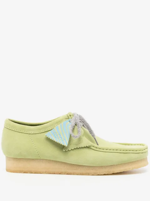 Clarks Wallabee suede boat shoes