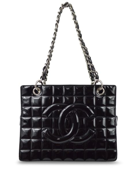 CHANEL 2002 CC-applique Choco Bar tote bag Women