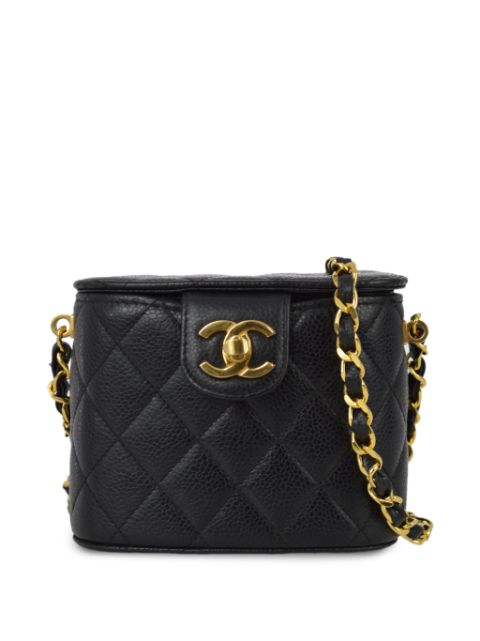 HOT SALE CHANEL 2000 CC turn-lock foldover top shoulder bag Women