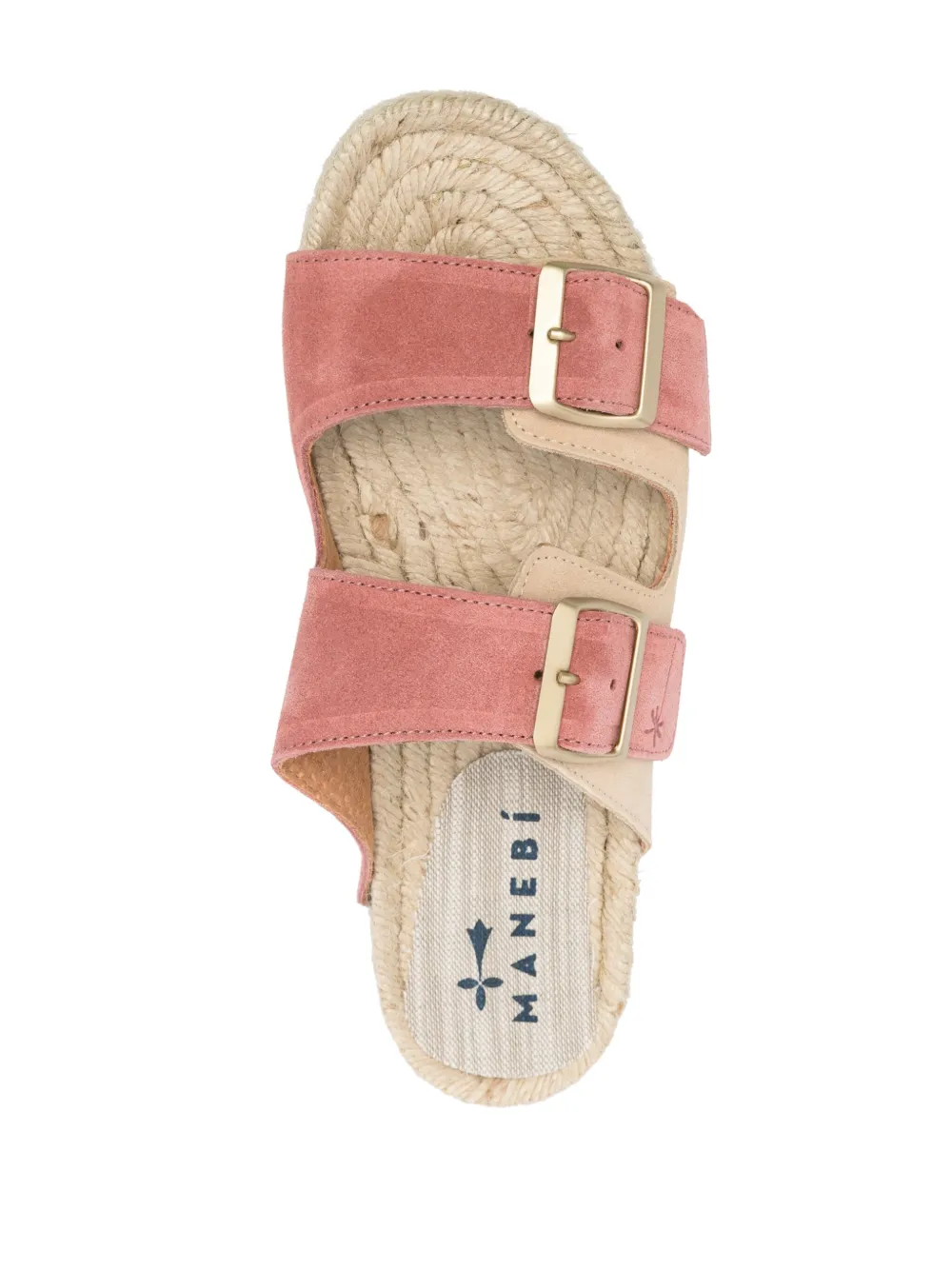 Manebi Venice Suede Espadrilles In Pink