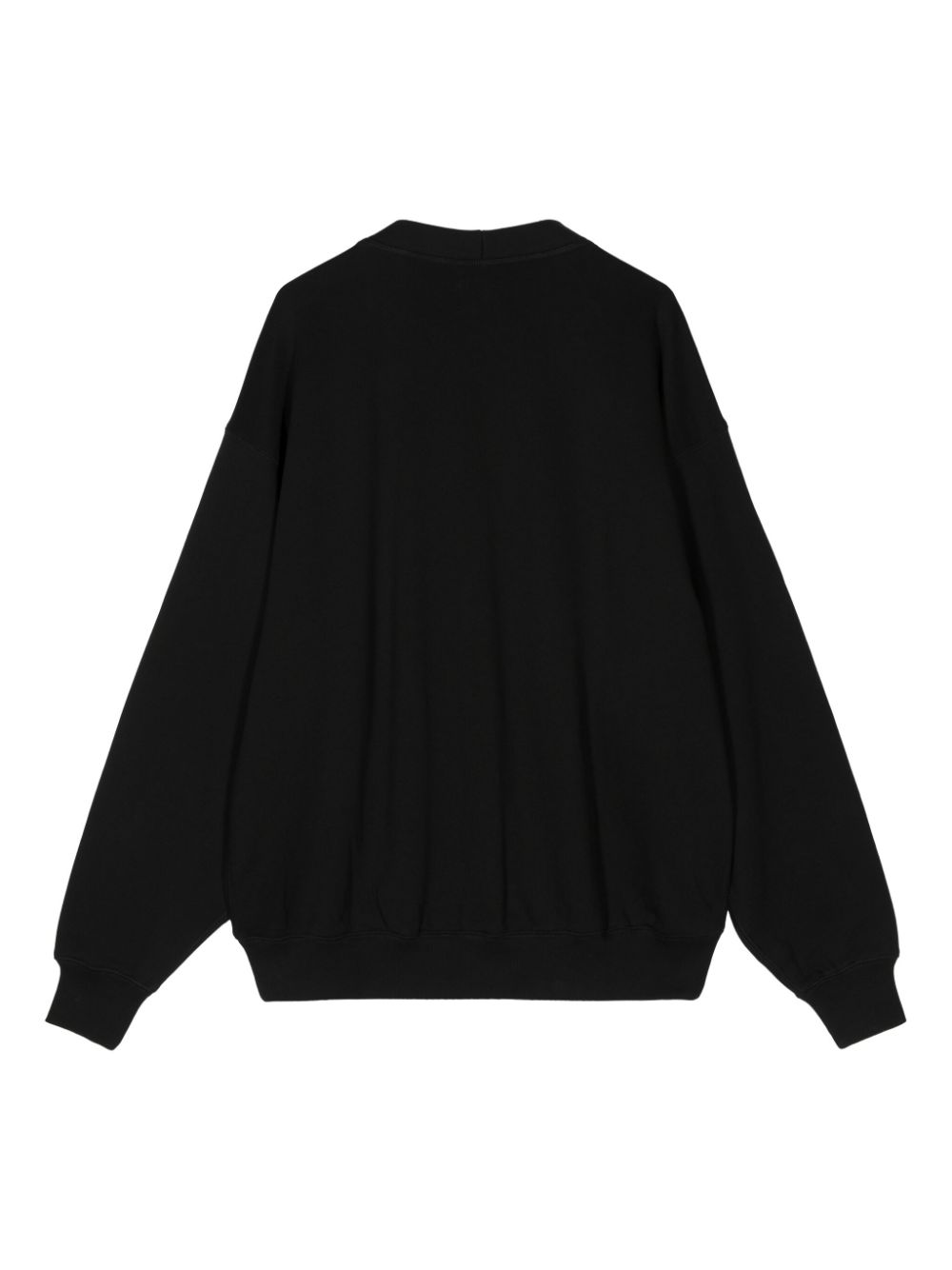 Shop Patta Logo-print Fine-knit Cardigan In Black