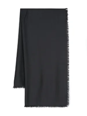 SAINT LAURENT メンズマフラー 白黒 ストライプ Saint Laurent（サンローラン）メンズ スカーフ ストール - FARFETCH