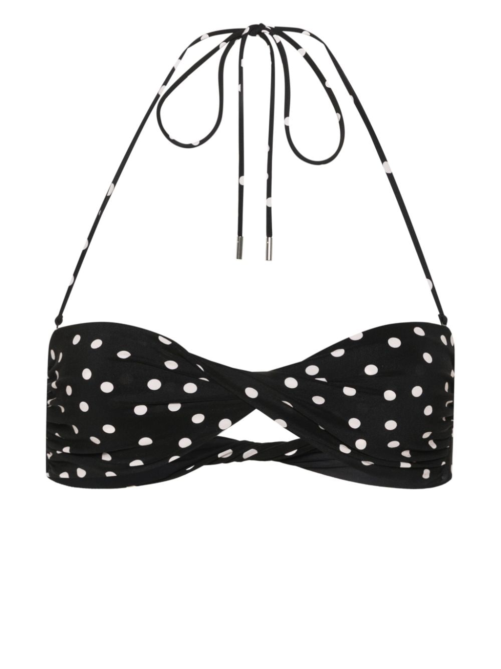 Image 1 of Saint Laurent polka-dot bikini top
