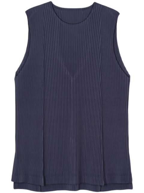 Homme Plissé Issey Miyake pleat-detail plissé-effect tank top