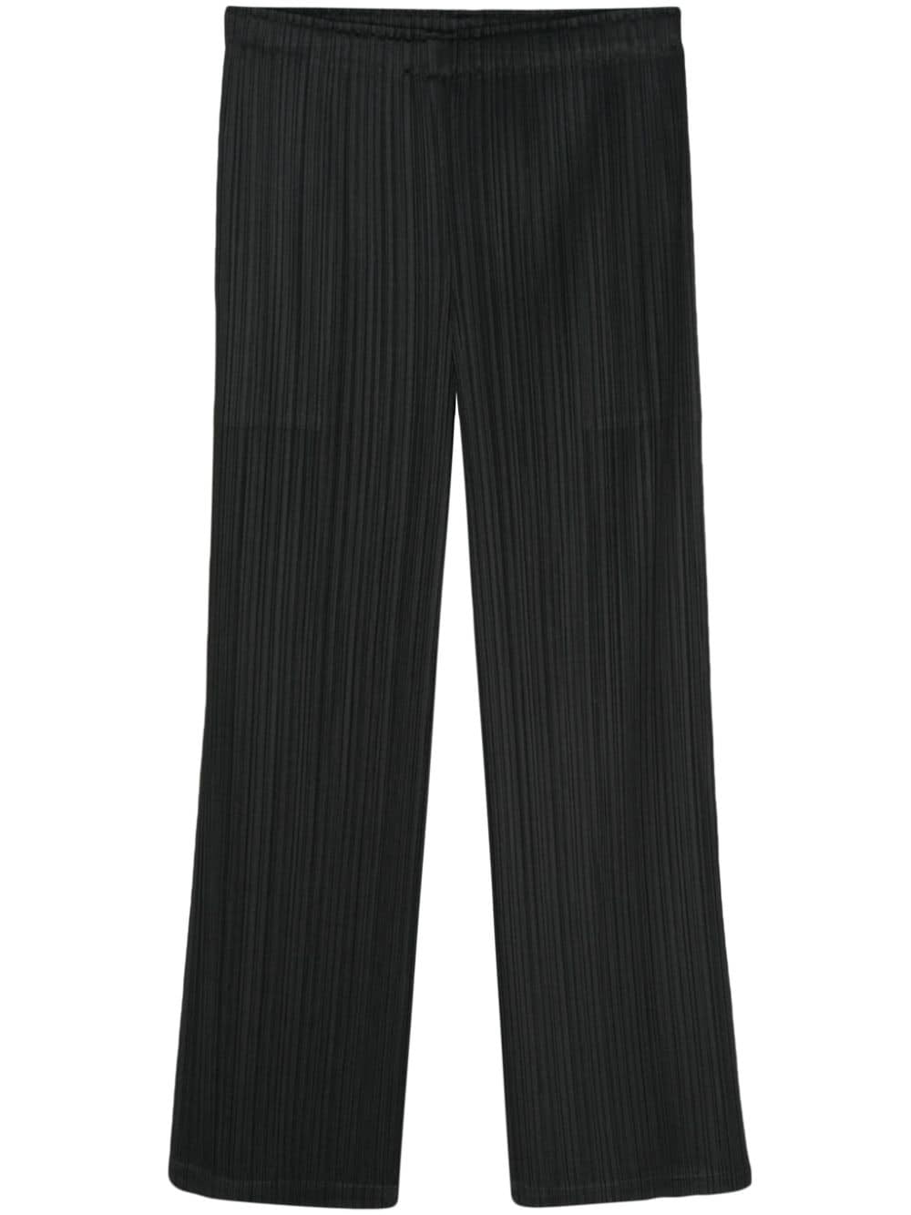 Issey Miyake February Straight-leg Trousers In Black