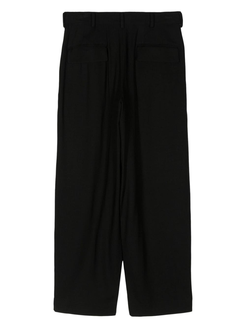 Shop Y's Mid-rise Straight Trousers In Schwarz