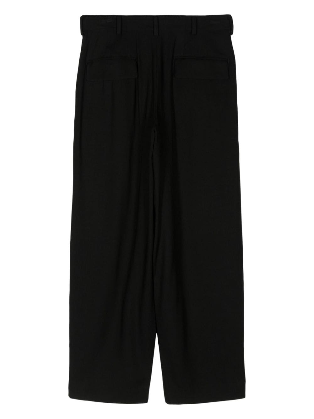 Y's mid-rise straight trousers - Zwart