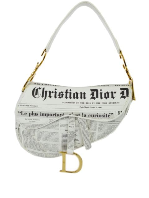 Christian Dior Pre-Owned 2000 Newspaper Saddle shoulder bag