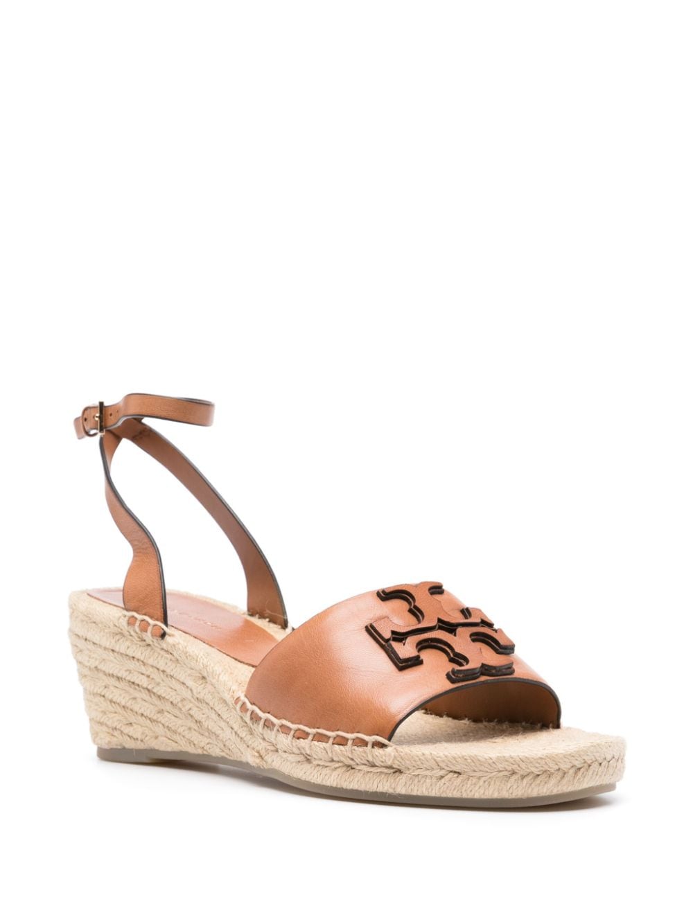Shop Tory Burch Ines 65mm Leather Espadrilles In Brown