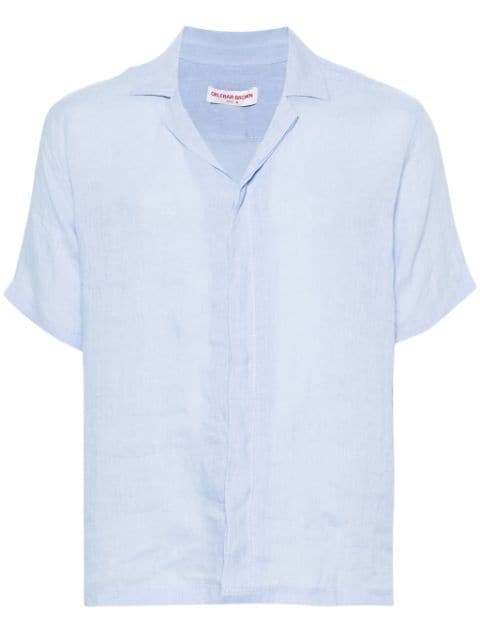 Orlebar Brown linen short-sleeved shirt