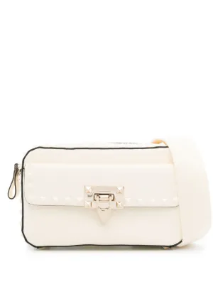 Off-White logo-plaque cross-body Bag | White | FARFETCH