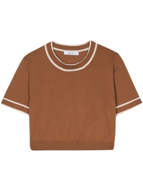 Max Mara finstickad croptop