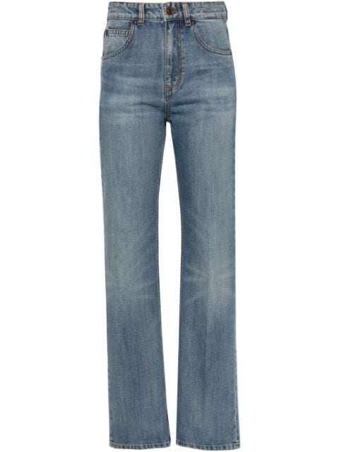 Victoria Beckham Schmale Julia High-Rise-Jeans