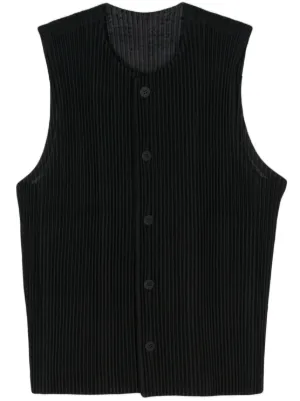 ISSEY MIYAKE HOMME PLISSE ベスト ブラック Homme Plissé Issey Miyake Tailored Pleats 2 ベスト | ブルー
