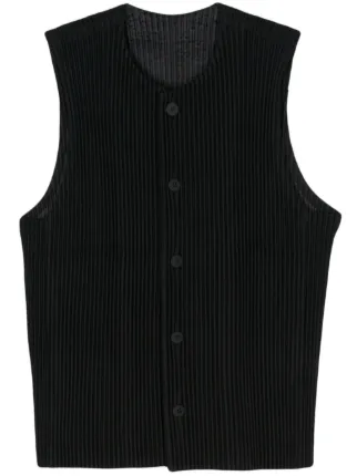 Homme Plissé Issey Miyake Tailored Pleats 1 ベスト | ブラック