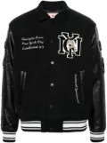 Champion logo-patch bomber jacket - Black