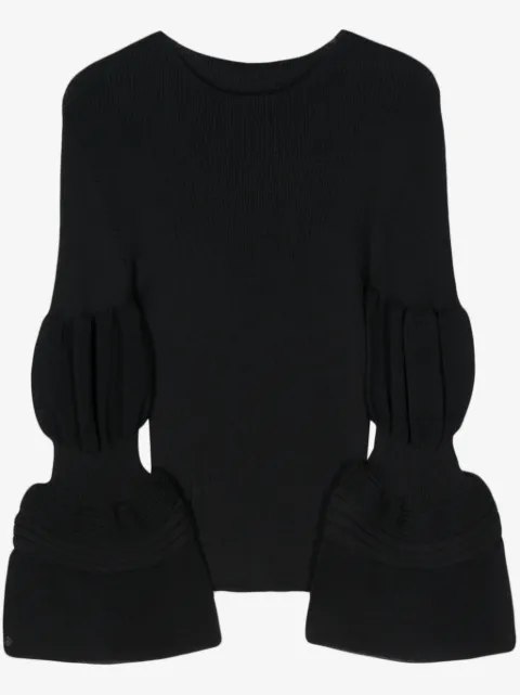 Issey Miyake fine-ribbed top