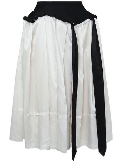 Toga two-tone panelled maxi skirt