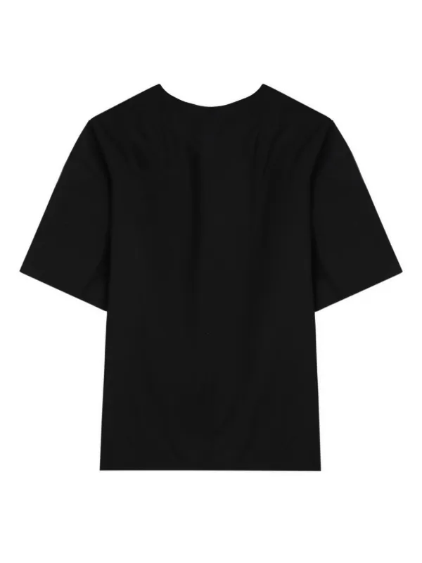 Rick Owens v-neck Cotton T-shirt | Black | FARFETCH BH