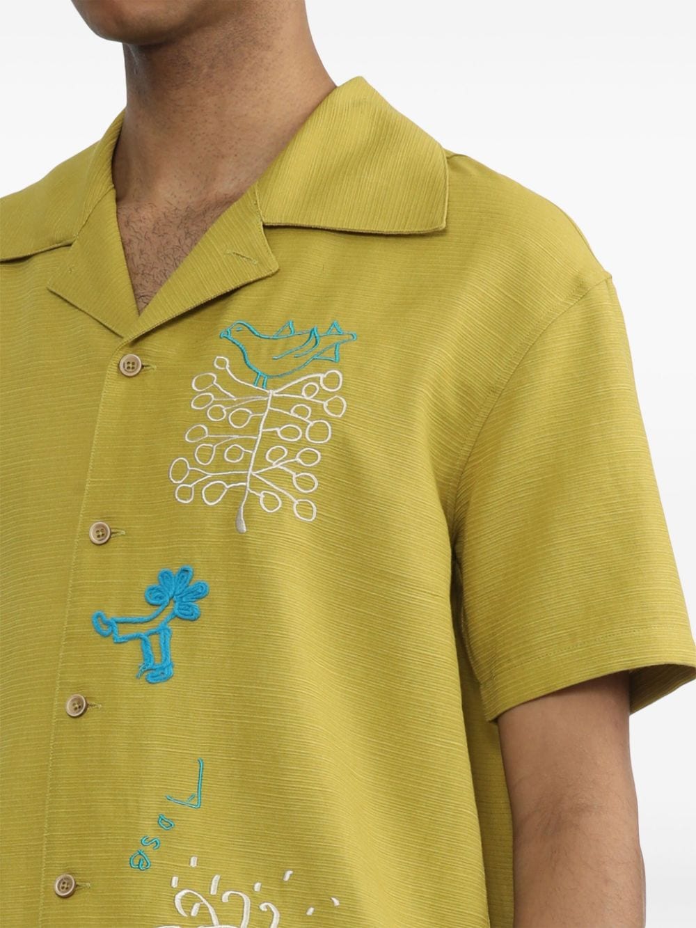 Shop Andersson Bell April-embroidery Shirt In Yellow