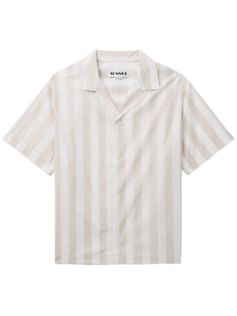 Sunnei striped cotton shirt