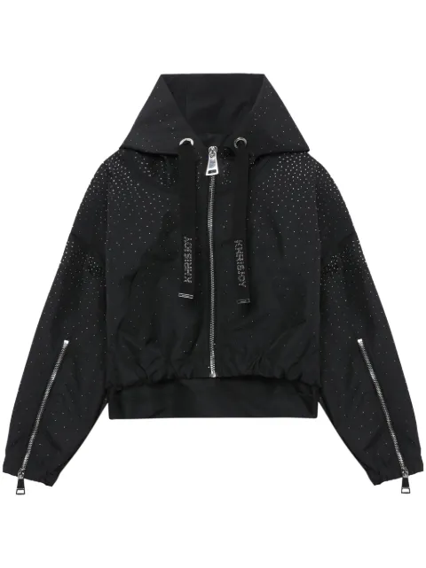 Khrisjoy rhinestone-embellished hooded jacket