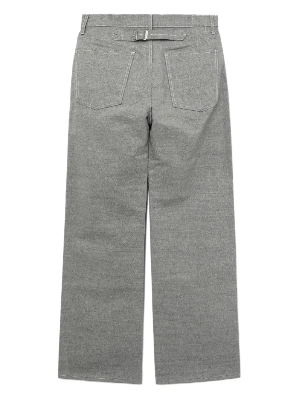 パンツ MAISON MARGIELA Woman Pants Grey S51KA0572M35301 851 Maison Margiela adjustable-strap wide-leg Jeans | Grey