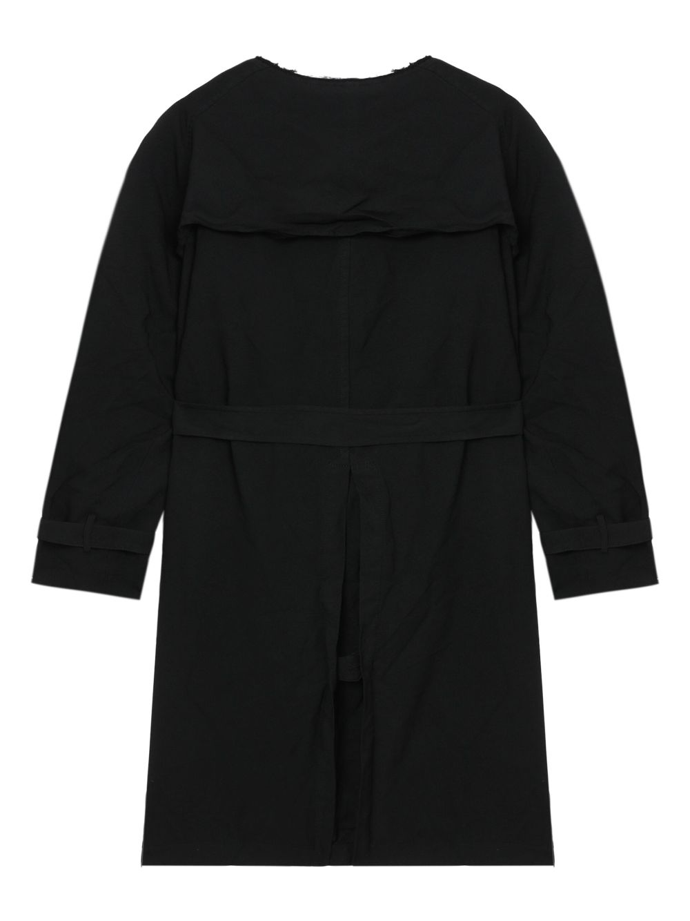 Black Comme Des Garcons double-breasted belted trenchcoat Men