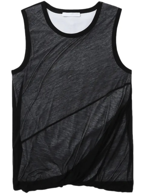 Helmut Lang layered cotton tank top