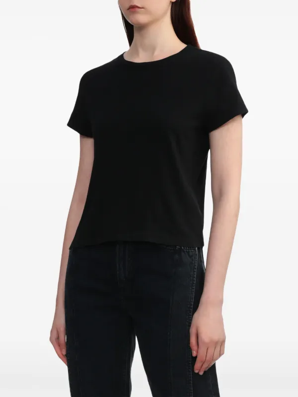 Tシャツ・カットソー AGOLDE Woman T-Shirt Black A73561260 BLK AGOLDE Adine Cotton T-shirt | Black | FARFETCH