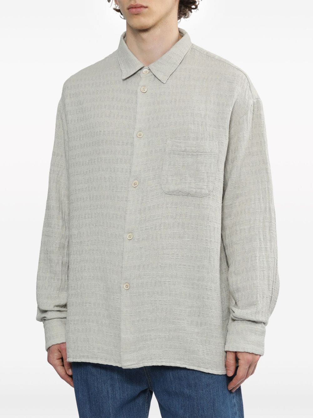 Shop A Kind Of Guise Gusto Long-sleeve Shirt In Grey