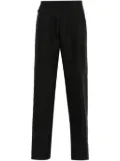 Dolce & Gabbana chambray linen tapered trousers - Black