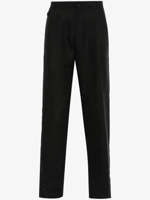 Dolce & Gabbana chambray linen tapered trousers